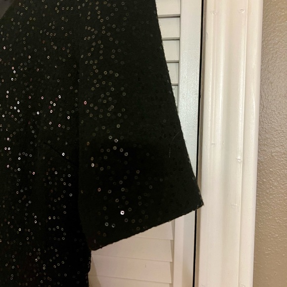 BANANA REPUBLIC SEQUIN V-NECK DRESS - Picture 4 of 8
